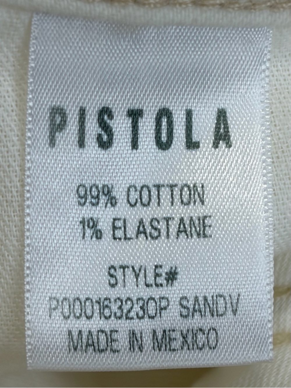 pistola Cream Wide Leg Jeans (30) - Picture 4 of 8